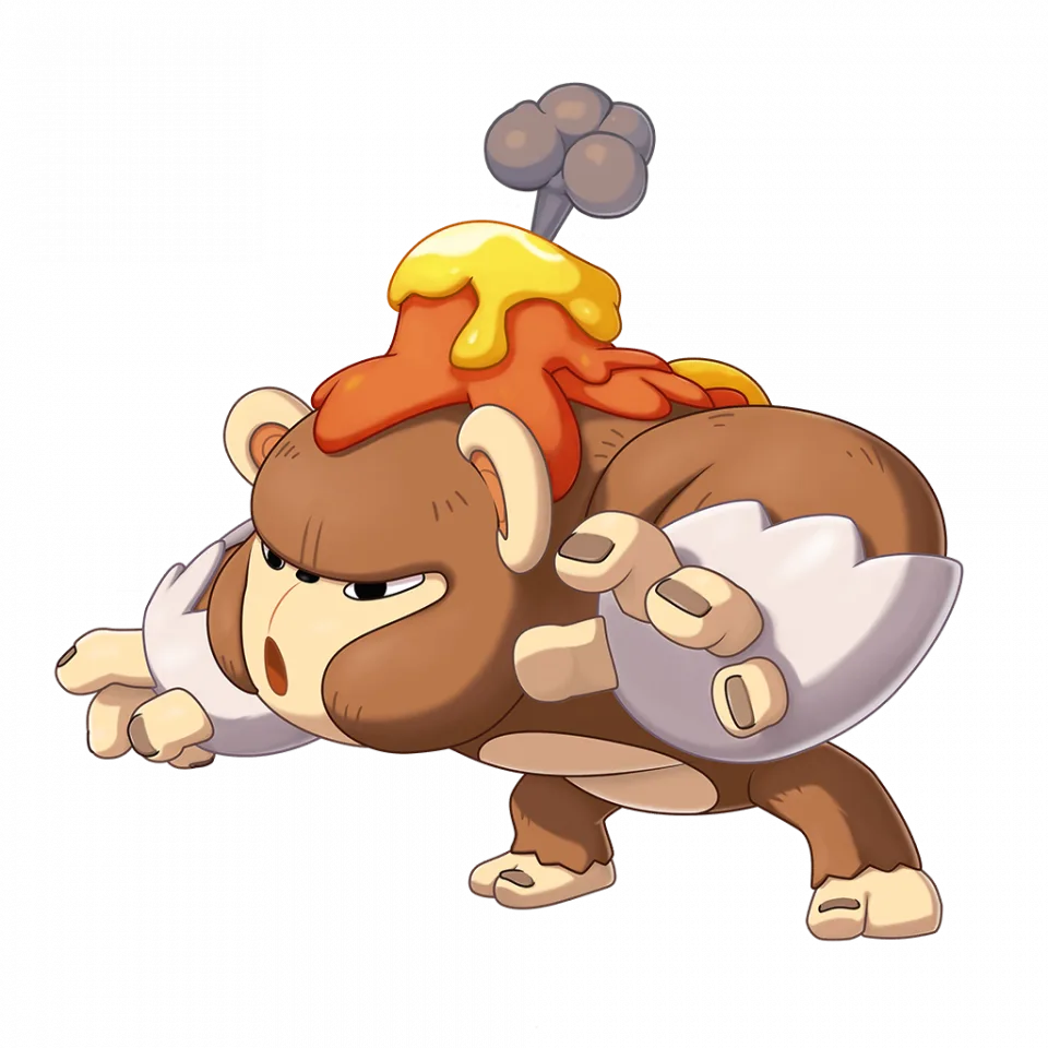 Chireyuan (炽热猿) - Roco Kingdom: World Fire spirit image, skills and evolution