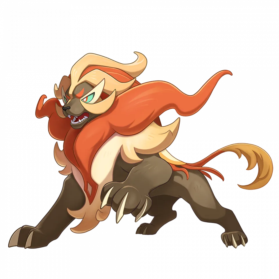 Chixinyongshi (炽心勇狮) - Roco Kingdom: World Fire spirit image, skills and evolution