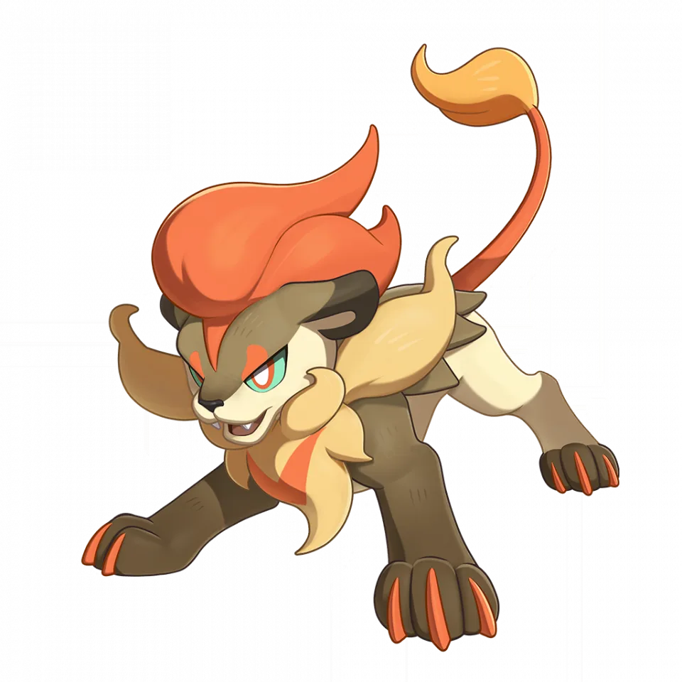 Chiyanshi (炽焰狮) - Roco Kingdom: World Fire spirit image, skills and evolution