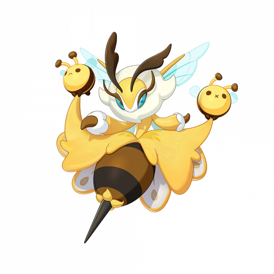 Huakuifenghou (花魁蜂后) - Roco Kingdom: World Bug spirit image, skills and evolution