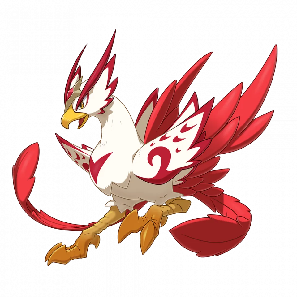 Huoyu (火羽) - Roco Kingdom: World Fire spirit image, skills and evolution