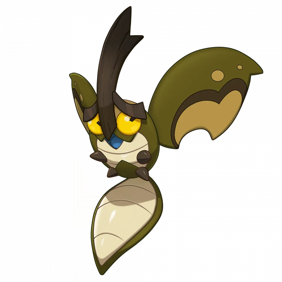 Pengyechong (蓬叶虫（枯叶的样子）) - Roco Kingdom: World Normal spirit image, skills and evolution